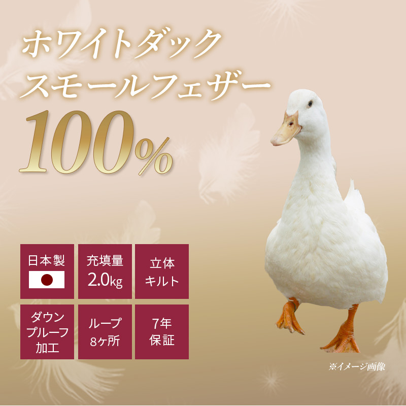 羽毛布団 ダブル 水鳥羽毛100％ ピンク - 寝具